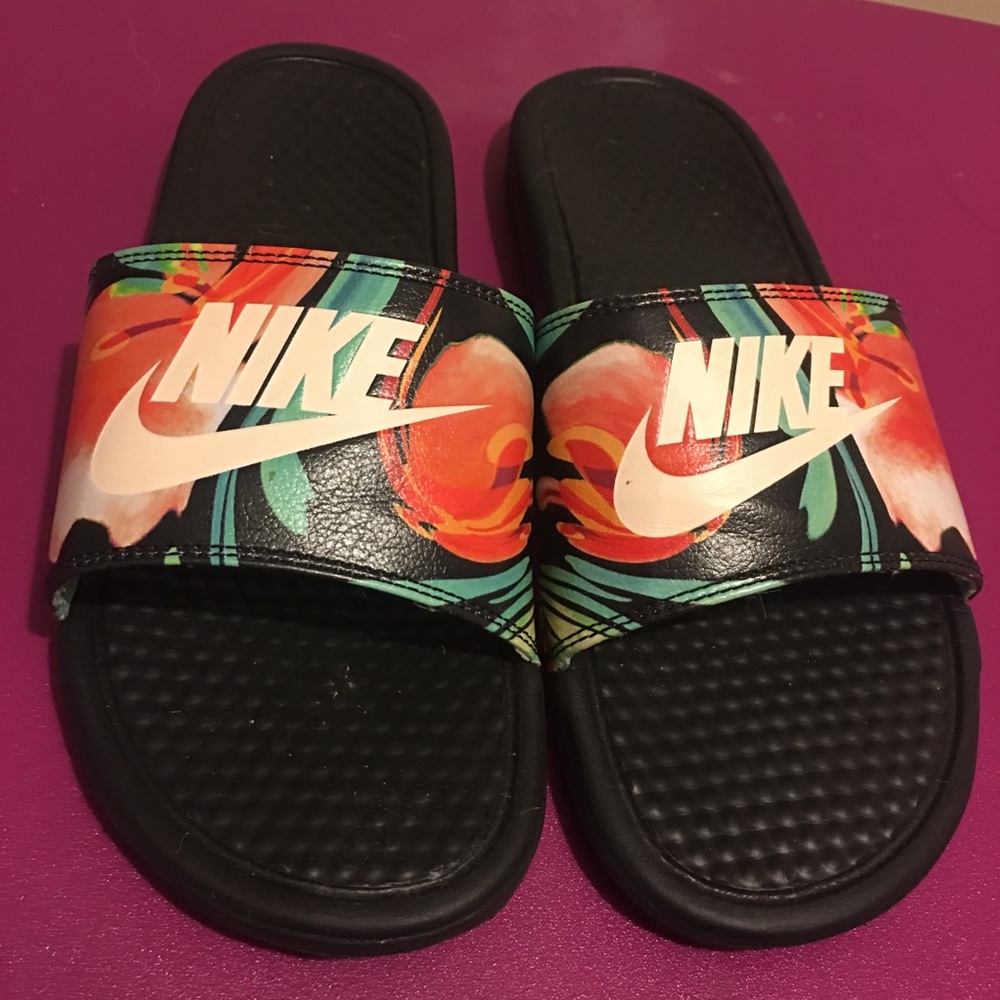 Nike tropical slides